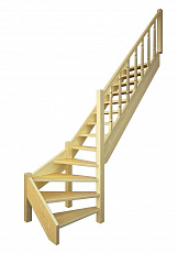 Лестница универсальная ЛЕС-07 деревянная, проем 830х2550мм, L-2900мм
