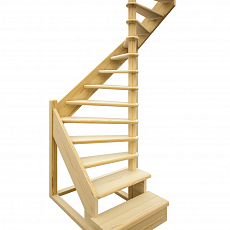 Лестница универсальная ЛЕС-01 деревянная, проем 910х1640мм, L-2750мм