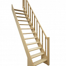 Лестница универсальная ЛЕС-12  деревянная прямая, проем 855х2145мм, L-2900мм