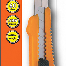 Нож 18мм, выдвижное сегментированное лезвие, корпус из ABS пластика, Standard 118