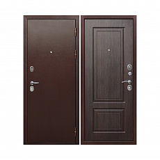 Дверь металлическая 9 см Медный антик Темный кипарис (960мм) левая/Ф1