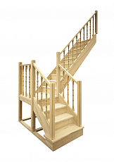 Лестница универсальная ЛЕС-04 деревянная, проем 900х2825мм, L-3035мм