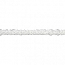 Шнур вязаный ПП 5 мм с серд., универс., белый, 20 м