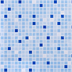 Панель ПВХ 955*480мм Мозаика синий микс (30шт/уп)