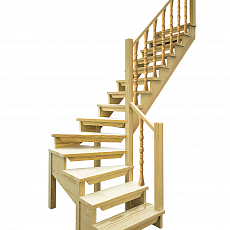 Лестница универсальная ЛЕС-09 деревянная, проем 900х2580мм, L-2900мм
